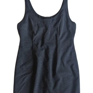 Eileen Fisher Dress Women's Stretch Ponte Charcoal Sheath Lined sz M